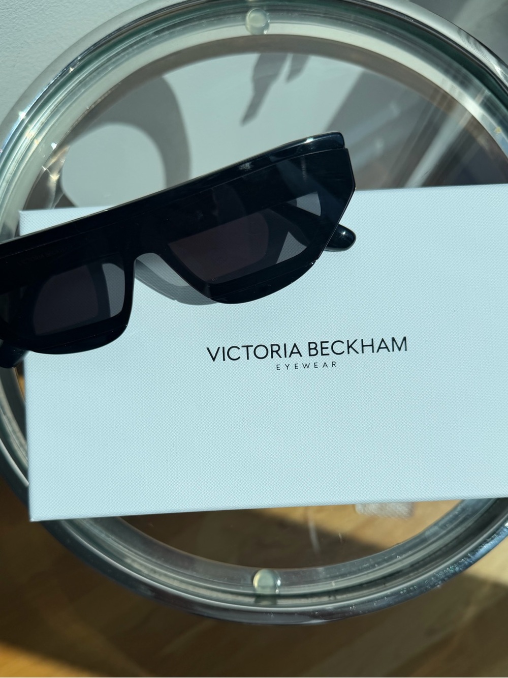Victoria Beckham Shield Sunglasses – Black | 53mm | Never Worn | Made in Italy